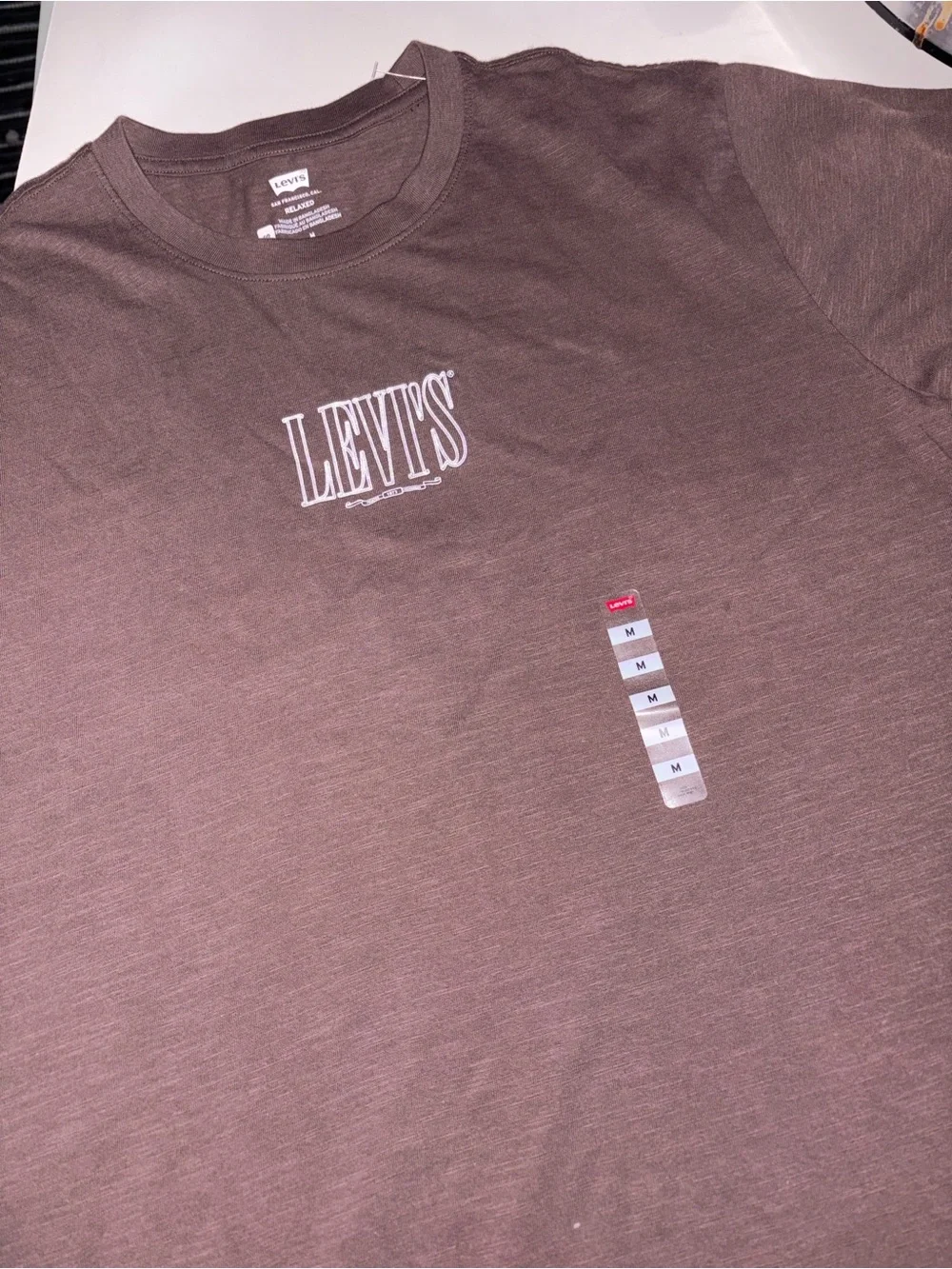 Levi's Brown Logo Short Sleeve Crew Tee